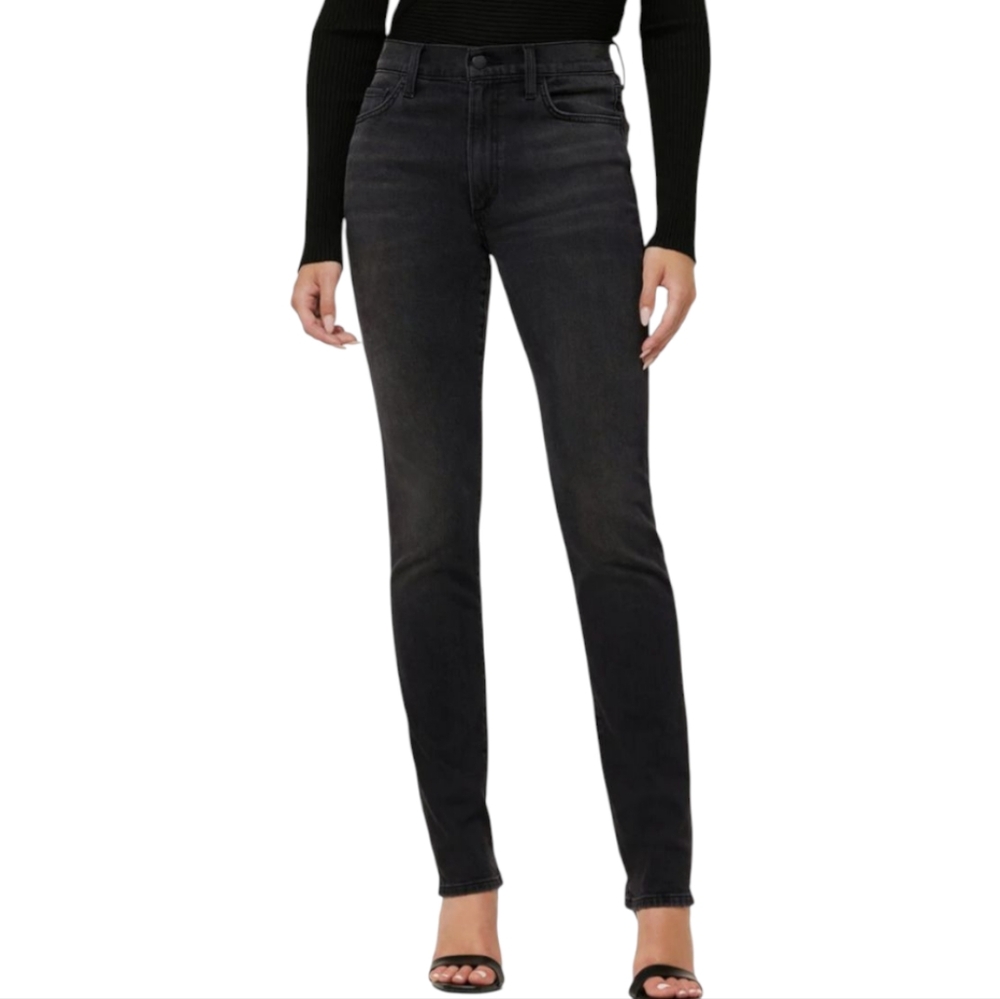 NWT Joes Jeans The Runaway Luna High Rise Cigarette Jean Boulevard Black Wash 25